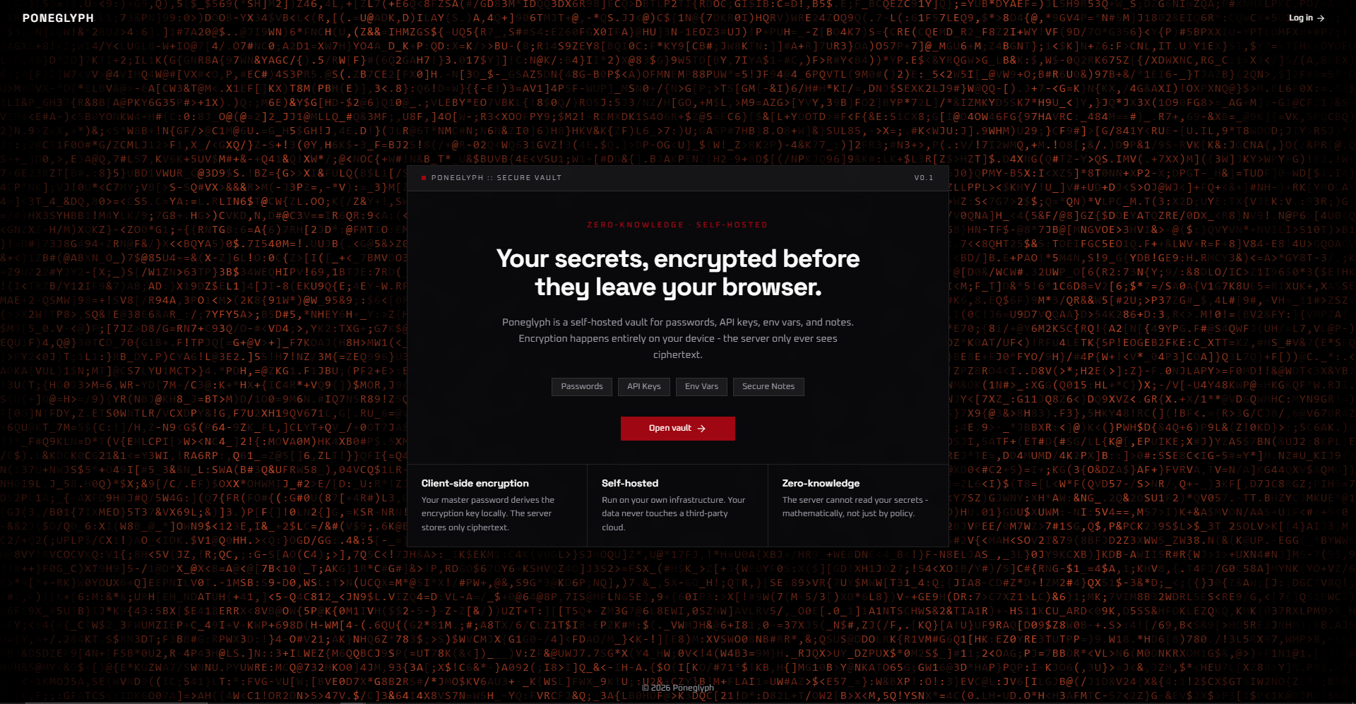 Poneglyph landing page
